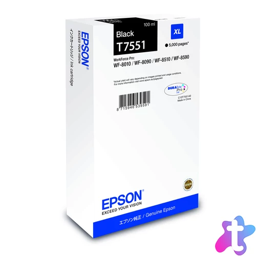 Epson T7551 Patron Bk 5K /o/