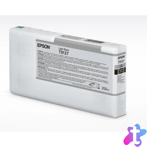 Epson T9137 Tintapatron Light Black 200ml