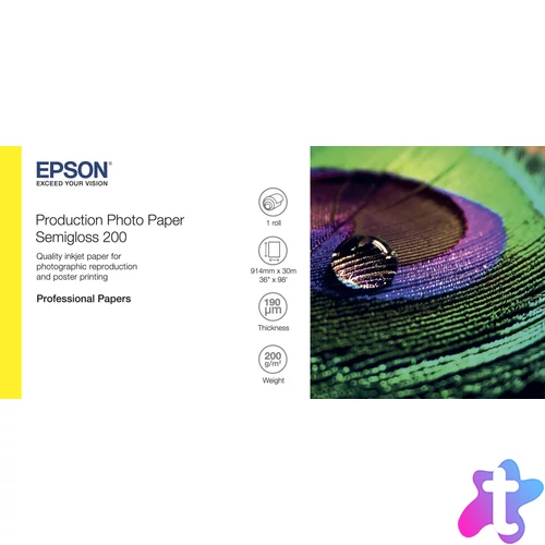 Epson félfényes fotópapír 36"x30m 200g