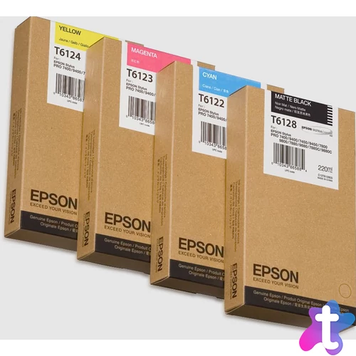 Epson T6128 Patron Matt Bk 220ml /o/