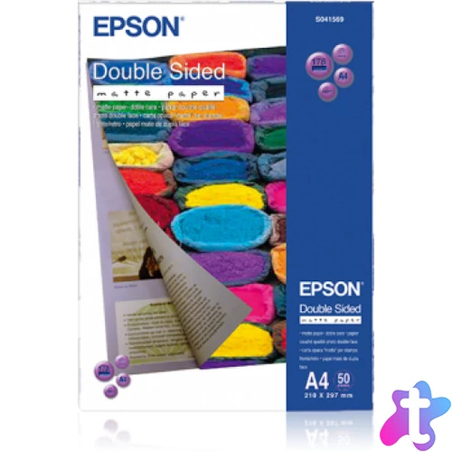 Epson matt kétoldalas fotópapír (A4, 50 lap, 178g)