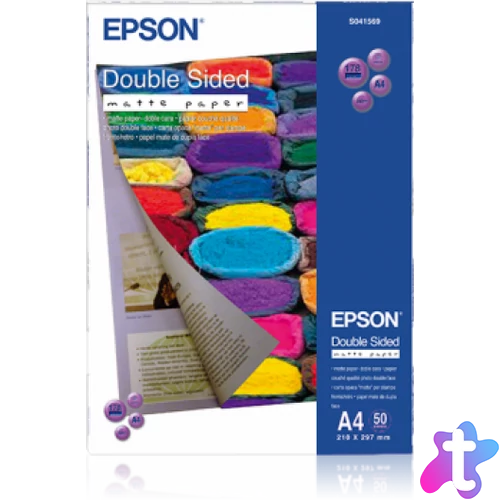 Epson matt kétoldalas fotópapír (A4, 50 lap, 178g)