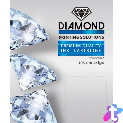 Utángyártott HP F6U68AE Tintapatron Black No.302XL DIAMOND