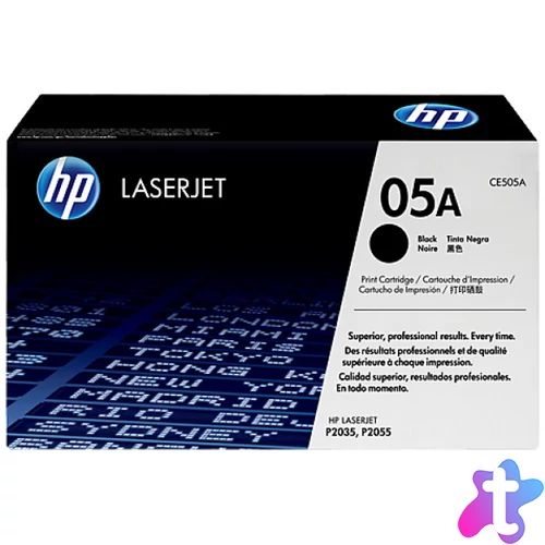 HP CE505A Toner Black 2.300 oldal kapacitás No.05A