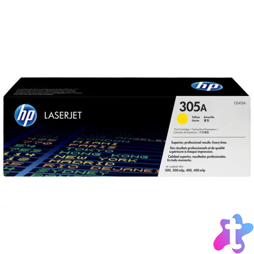 HP CE412A Toner Yellow 2.600 oldal kapacitás No.305A