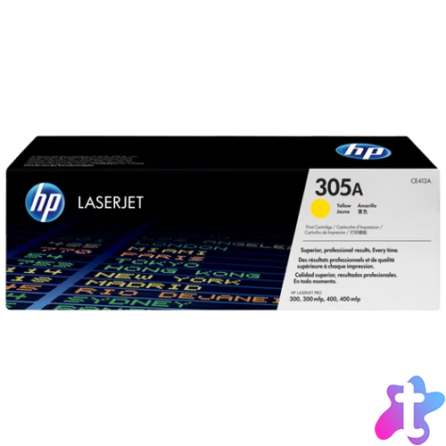 HP CE412A Toner Yellow 2.600 oldal kapacitás No.305A