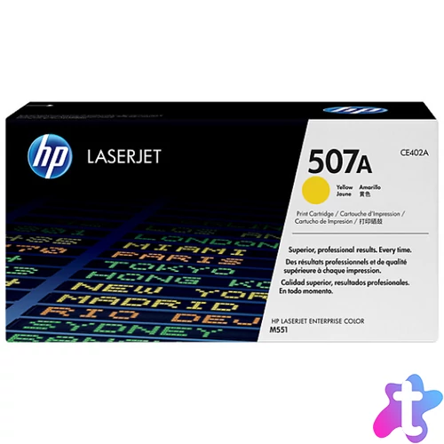 HP CE402A Toner Yellow 6.000 oldal kapacitás No.507A
