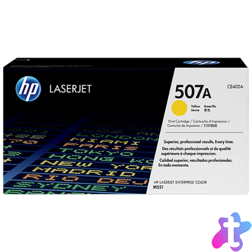 HP CE402A Toner Yellow 6.000 oldal kapacitás No.507A