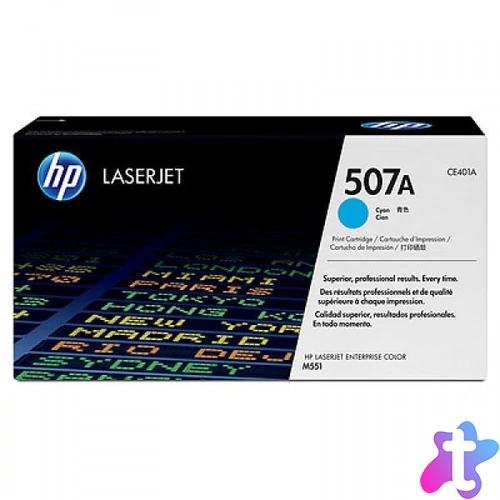 HP CE401A Toner Cyan 6.000 oldal kapacitás No.507A