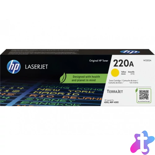 HP W2202A Toner Yellow 1.800 oldal kapacitás No.220A