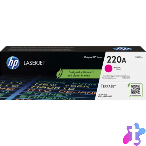 HP W2203A Toner Magenta 1.800 oldal kapacitás No.220A