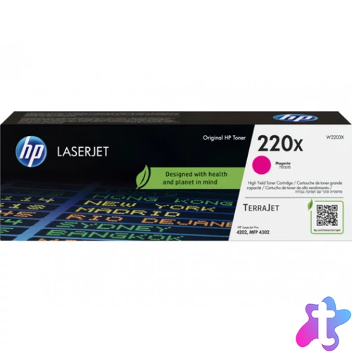 HP W2203X Toner Magenta 5.500 oldal kapacitás No.220X
