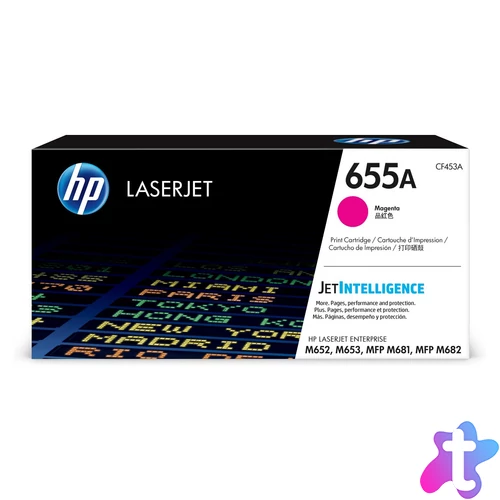 HP CF453A Toner Magenta 10.500 oldal kapacitás No.655A