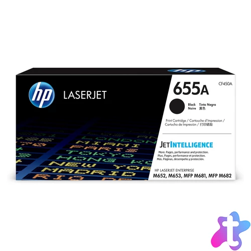 HP CF450A Toner Black 12.500 oldal kapacitás No.655A