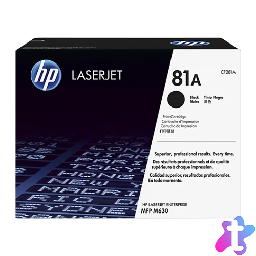 HP CF281A Toner Black 10.500 oldal kapacitás No.81A