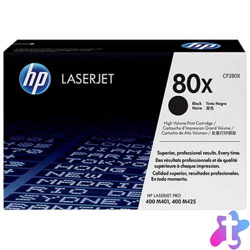 HP CF280X Toner Black 6.900 oldal kapacitás No.80X