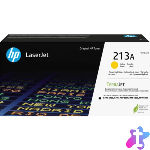 HP W2132A Toner Yellow 3.000 oldal kapacitás No.213a