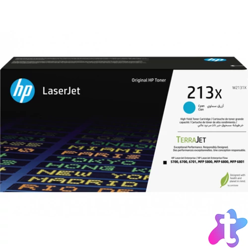 HP W2131X Toner Cyan 6.000 oldal kapacitás No.213X