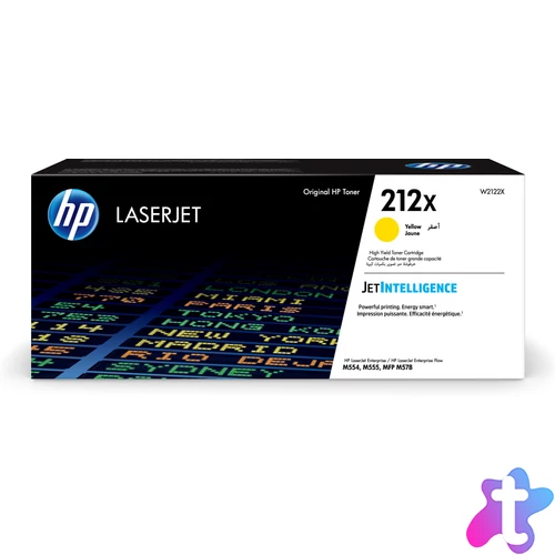 HP W2122X Toner Yellow 10.000 oldal kapacitás No.212X