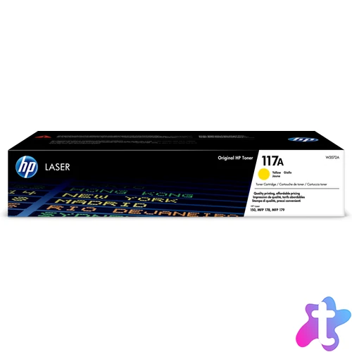 HP W2072A Toner Yellow 700 oldal kapacitás No.117A