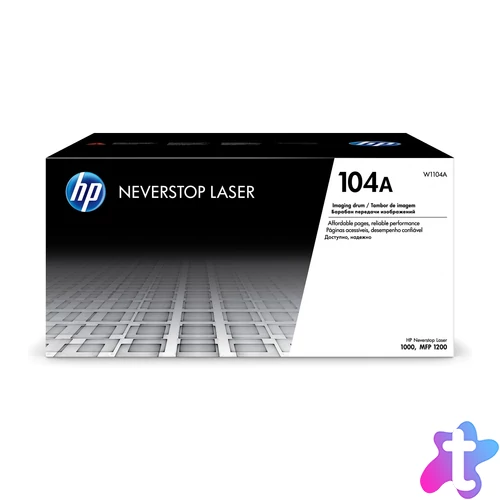 HP W1104A Dobegység Black 20.000 oldal kapacitás No.104