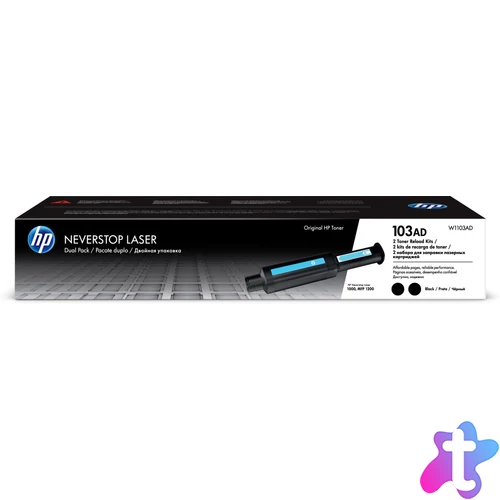 HP W1103AD Toner Black 2*2.500 oldal kapacitás No.103