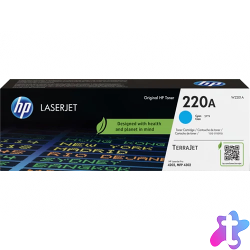 HP W2201A Toner Cyan 1.800 oldal kapacitás No.220A