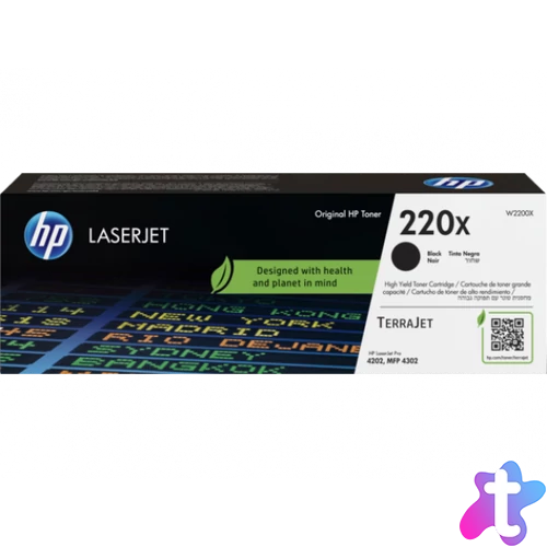 HP W2200X Toner Black 7.500 oldal kapacitás No.220X