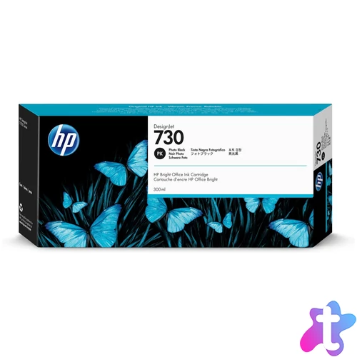 HP P2V73A Patron Ph.Bk 300ml No.730 (Eredeti)