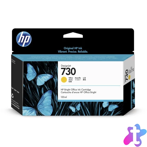 HP P2V64A Patron Yellow 130ml No.730 (Eredeti)