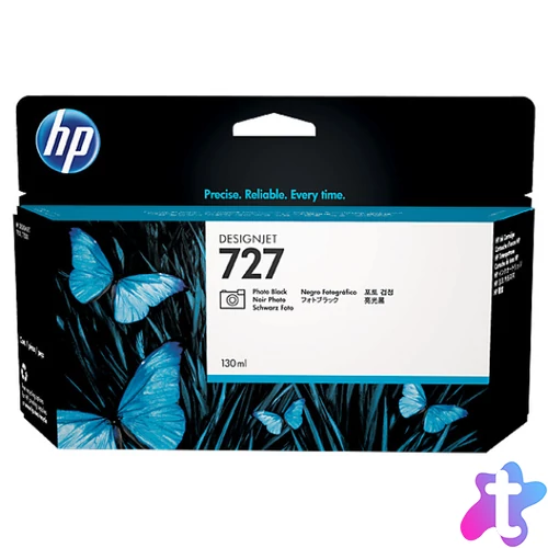 HP B3P23A Patron Photo Bk 130ml No.727 (Eredeti)