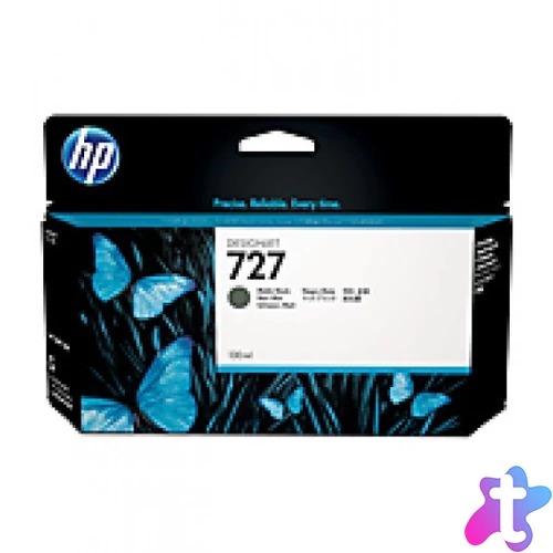 HP B3P22A Patron Matt Bk 130ml No.727 (Eredeti)