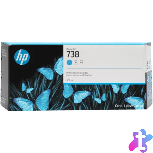 HP 676M6A Patron Cyan 300ml No.738