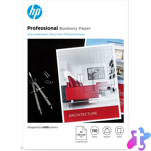 HP Professzionális üzleti fényes papír - 150 lap 200g (Eredeti)