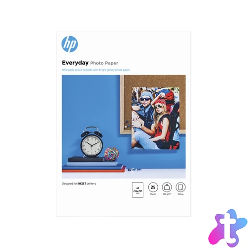 HP A/4 fényes Fotópapír 25lap 200g (Eredeti)