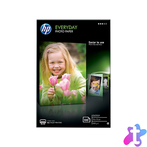 HP 10X15 Fényes Fotópapír 100lap 200g (Eredeti)