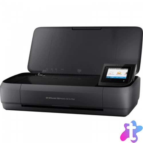 HP OfficeJet 250 A4 színes tintasugaras multifunkciós hordozható nyomtató fekete

