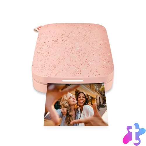HP Sprocket hordozható fotónyomtató 2x3 hüvelykes rózsaszín