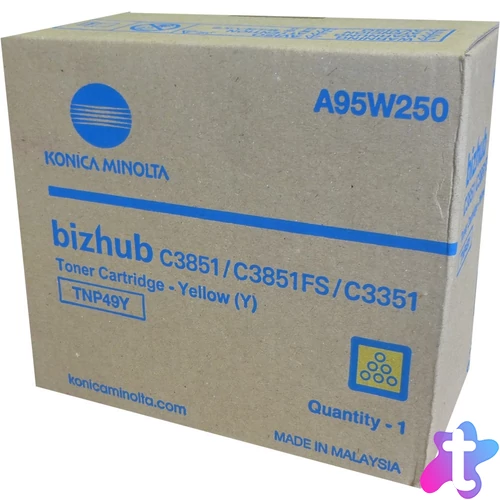 Konica-Minolta TNP49Y Toner Yellow 12.000 oldalra
