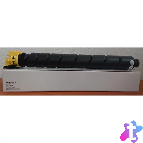 Utángyártott KYOCERA TK8345 Toner Yellow 12.000 oldal kapacitás ECOPIXEL