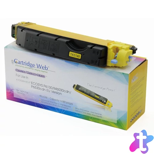 KYOCERA TK5140Y Toner Yellow CHIPPES CartridgeWeb (For use)