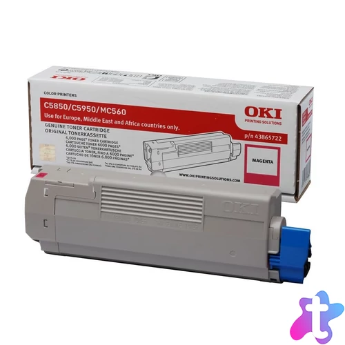 Oki C5850,5950 Toner Magenta 6000 oldalra