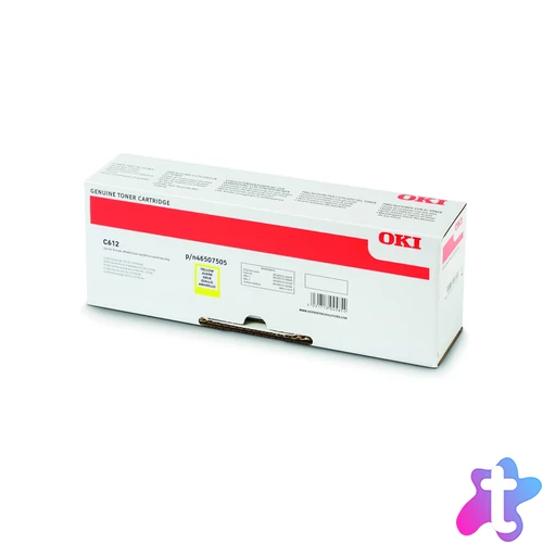 Oki C612 Toner Sárga 6000 oldalra