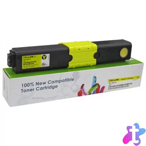Utángyártott OKI C301,321,531 Toner Yellow 1.500 oldal kapacitás CartridgeWeb