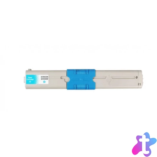 Utángyártott OKI C310/510/MC361 Toner Cyan 2.000 oldal kapacitás WHITE BOX