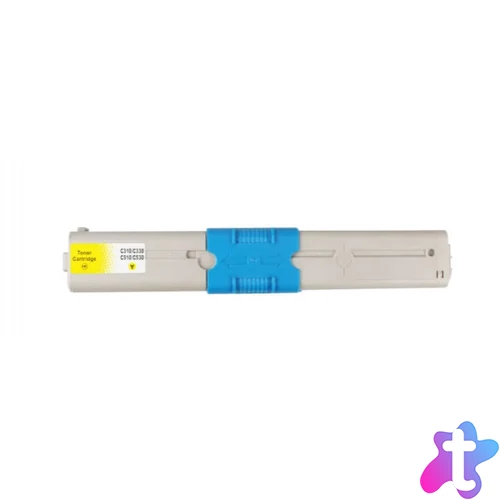 Utángyártott OKI C310/510/MC361 Toner Yellow 2.000 oldal kapacitás WHITE BOX