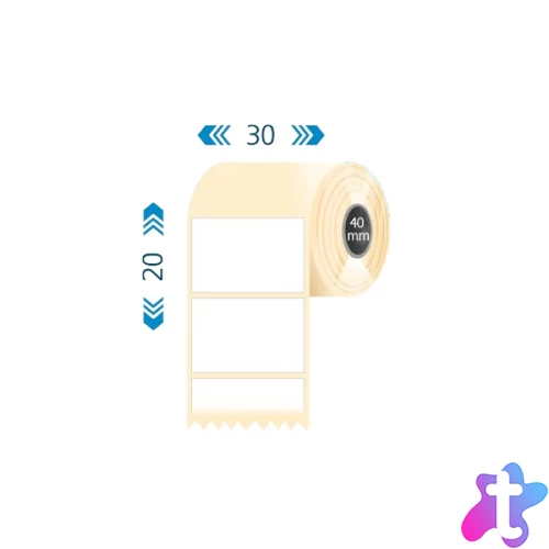 Tekercses PAPÍR címke 30x20mm 3500 db/tekercs