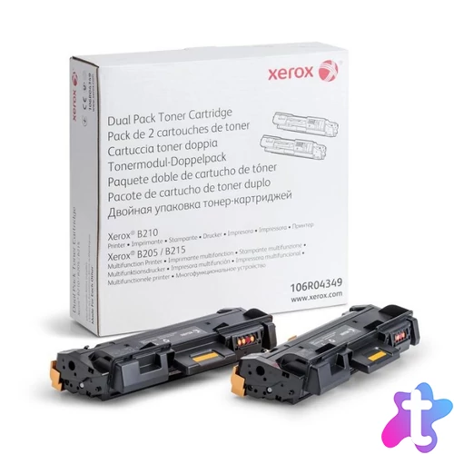 Xerox B205,B210,B215 toner 2x3000 oldalra