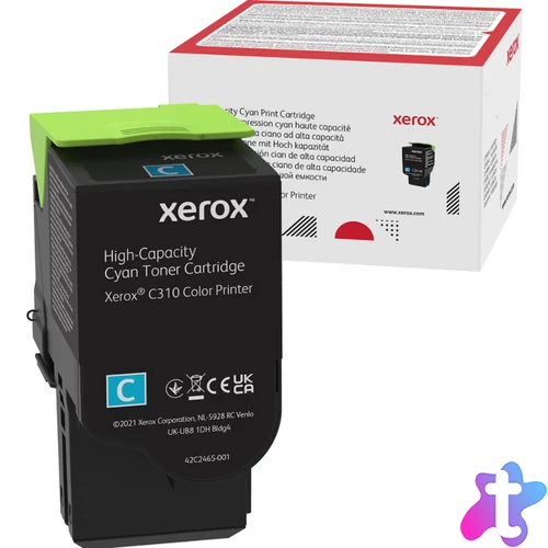 Xerox C310,C315 toner Cyan 5500 oldalra