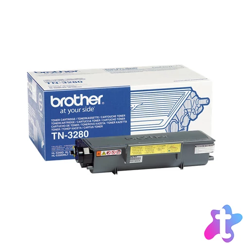 Brother Toner TN-3280, Nagy töltetű - 8000 oldal, Fekete